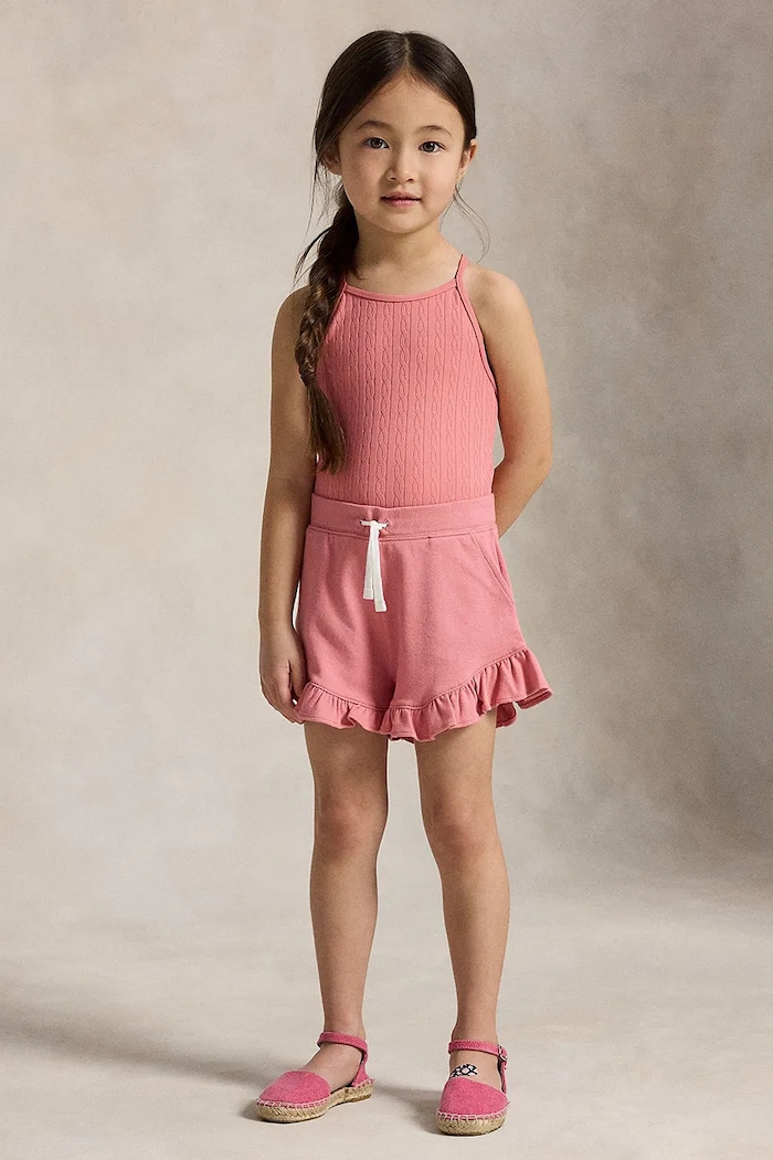 Polo Ralph Lauren detské jednodielne plavky ružová 312A11510003