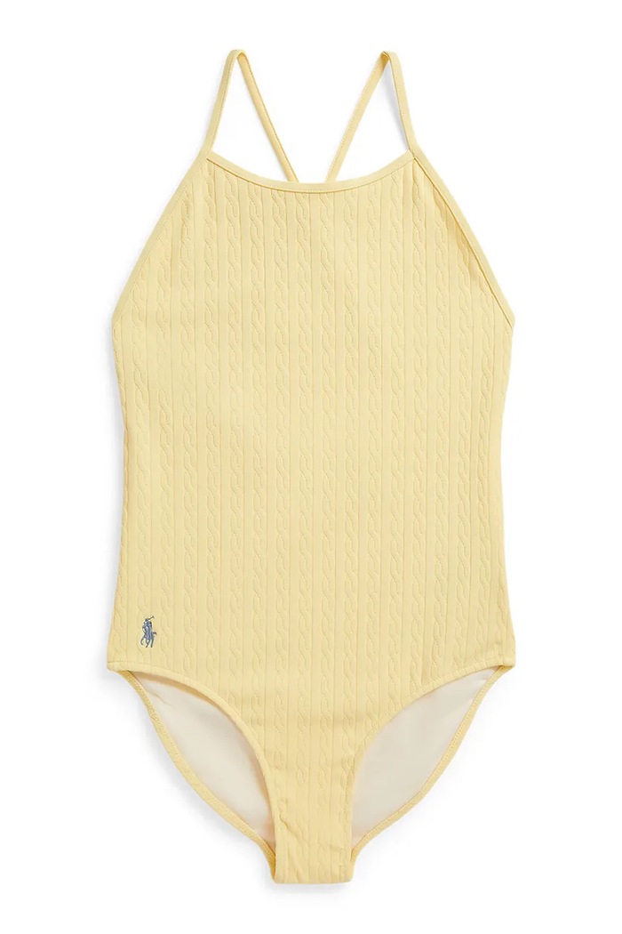 Polo Ralph Lauren strój kąpielowy jednoczęściowy dziecięcy żółty 313A11510003