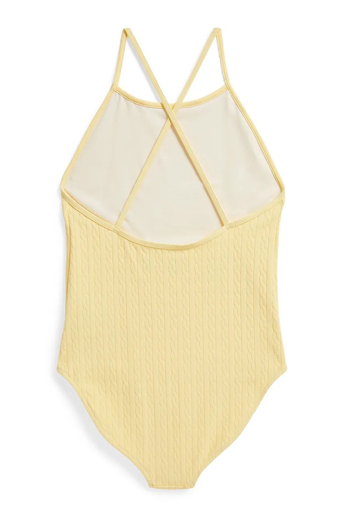 Polo Ralph Lauren strój kąpielowy jednoczęściowy dziecięcy 313A11510003 żółty SS26