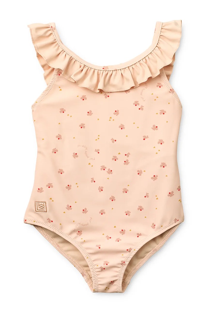 Liewood strój kąpielowy jednoczęściowy dziecięcy Kallie Printed Swimsuit LW18589.PPY2 różowy SS26