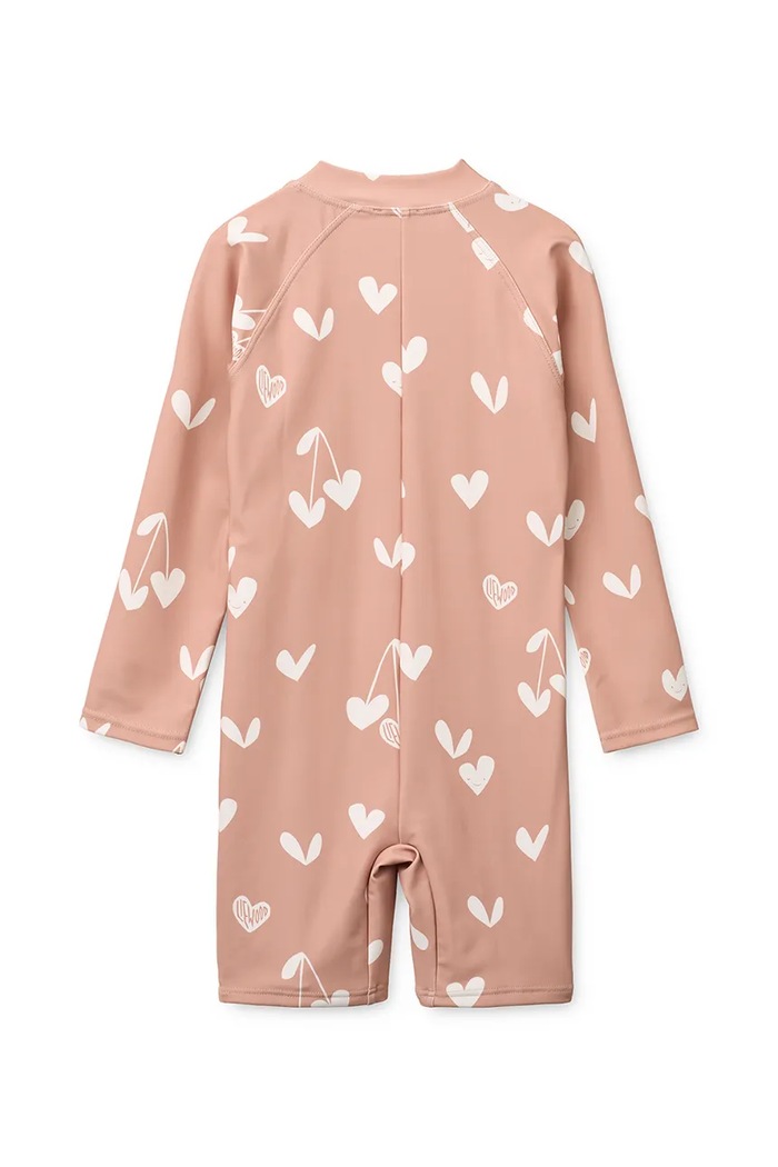 Liewood plážový overal detský Max Printed LS Swim Jumpsuit LW20434.G.PPY2 ružová SS26