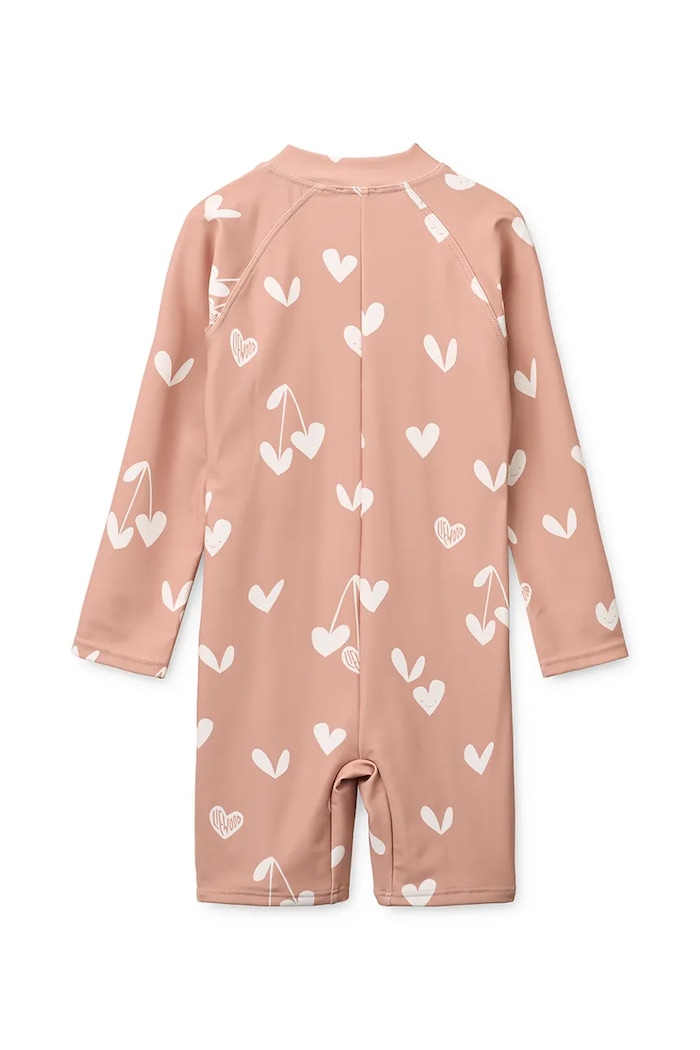 Liewood plážový overal detský Max Printed LS Swim Jumpsuit LW20434.G.PPY2 ružová SS26