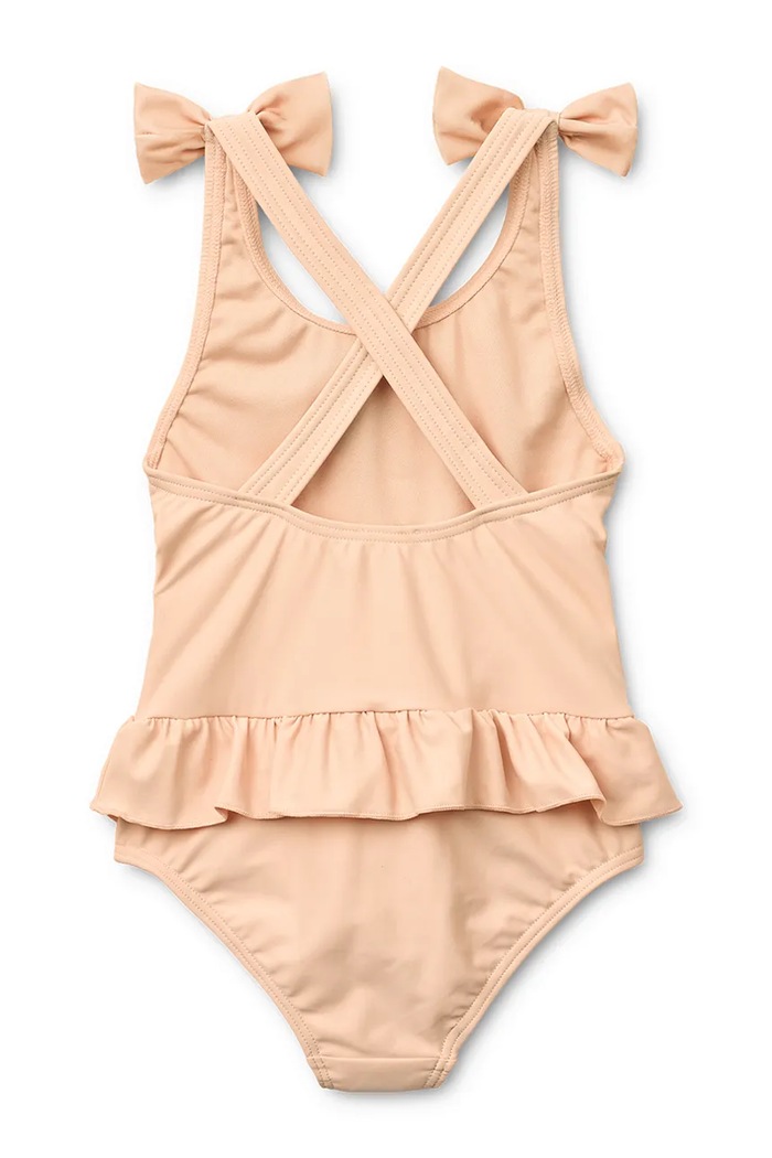 Liewood jednodielne detské plavky Amara Swimsuit w Bow LW20647.PPY2 ružová SS26