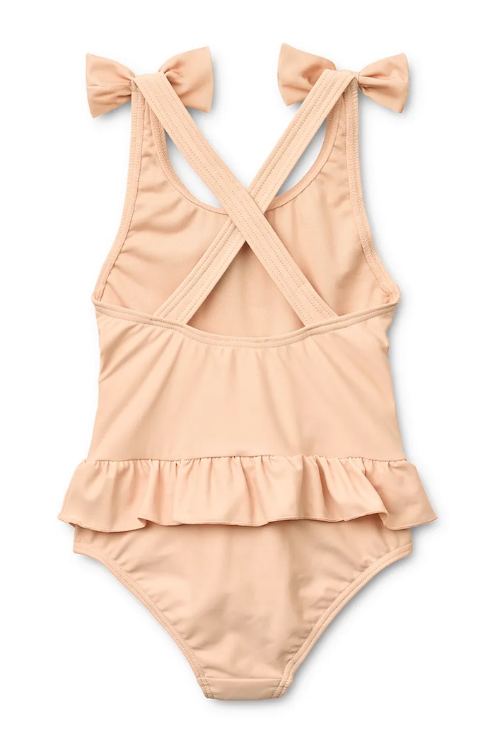 Liewood jednodielne detské plavky Amara Swimsuit w Bow LW20647.PPY2 ružová SS26