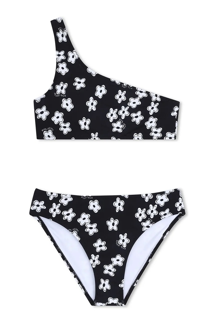 Dvojdielne detské plavky Marc Jacobs bez kostíc čierna W60758.156