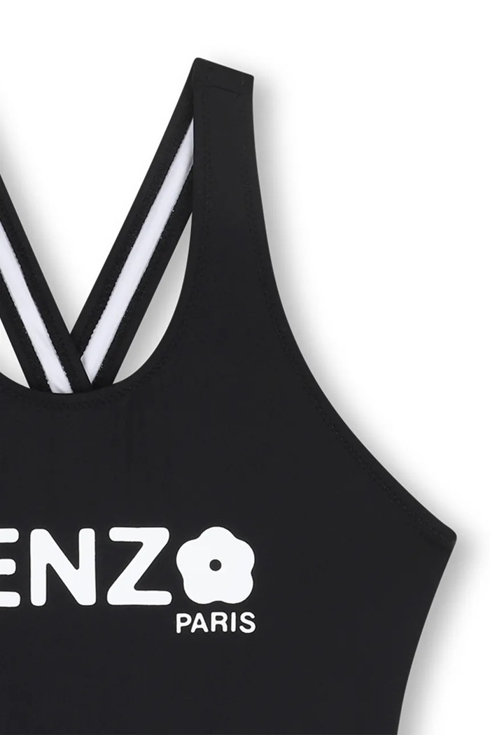 Deklice Enodelne otroške kopalke Kenzo Kids K61789.114.150 črna