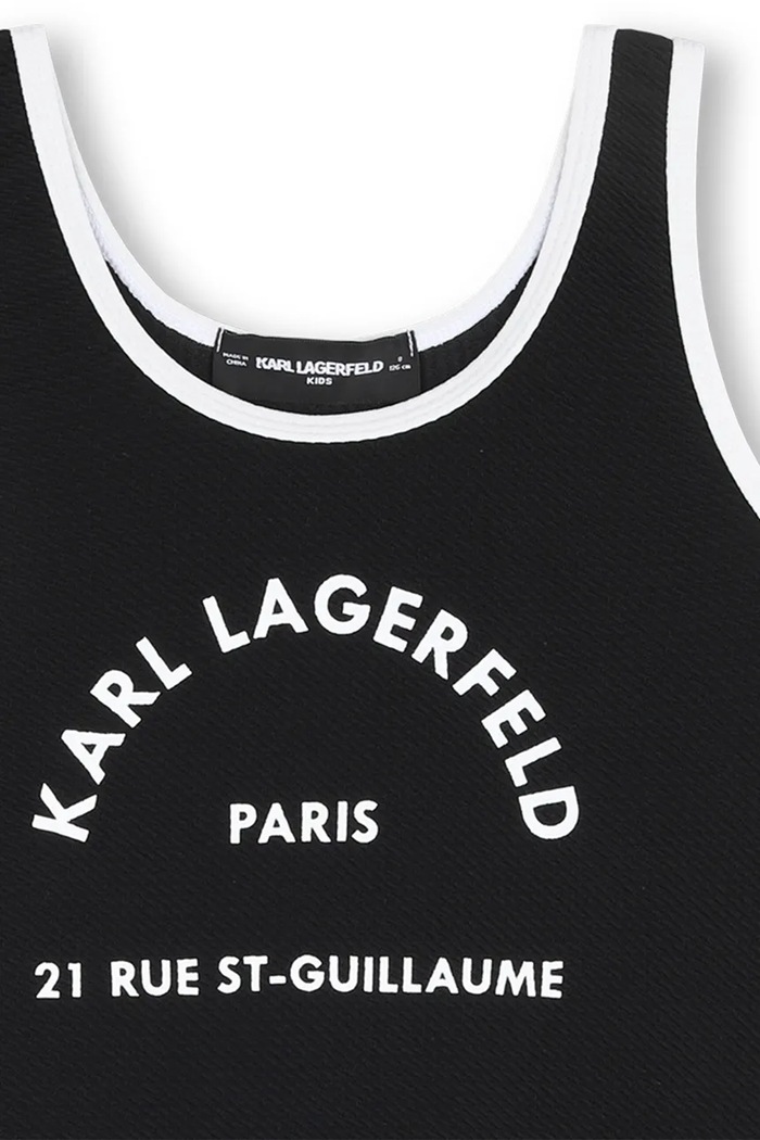 Lány Karl Lagerfeld egyrészes gyerek fürdőruha Z31113.114.150 fekete