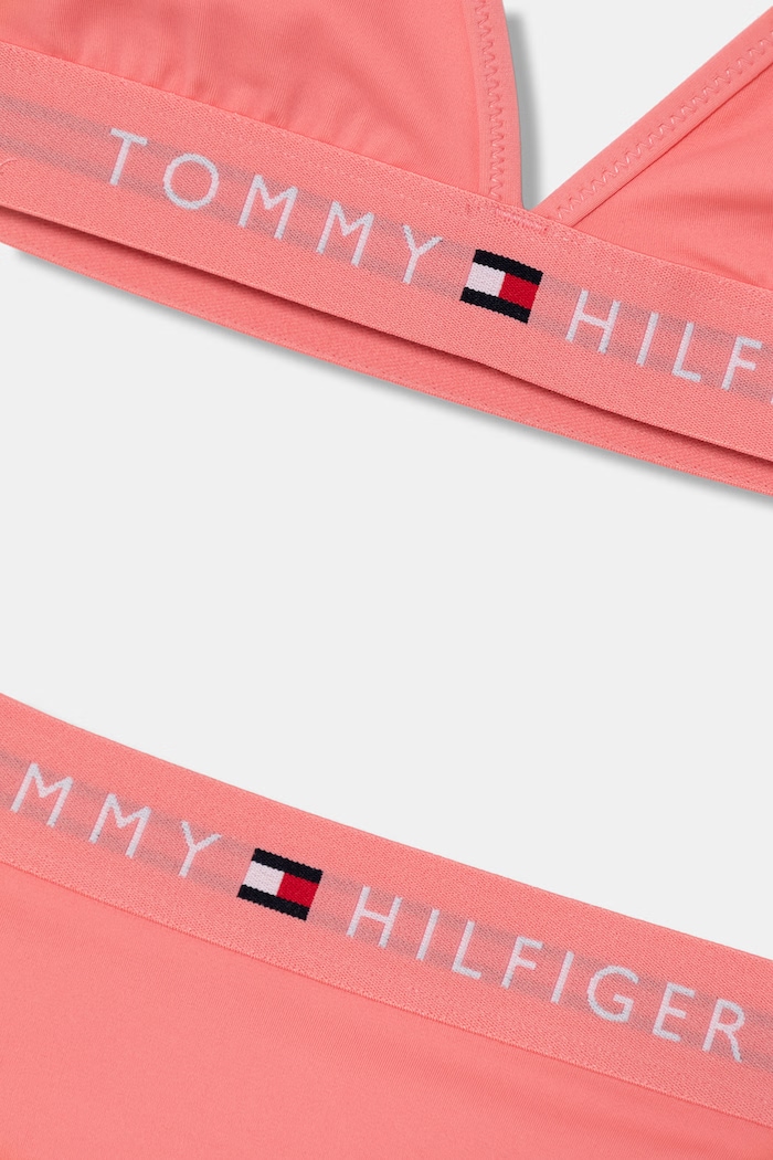 Dievča Tommy Hilfiger dvojdielne plavky detské UG0UG00799.PPY2 ružová