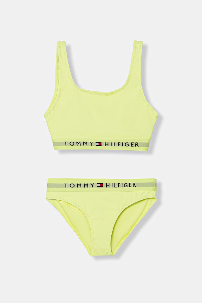 Tommy Hilfiger dvojdielne plavky detské zelená UG0UG00816.PPY2