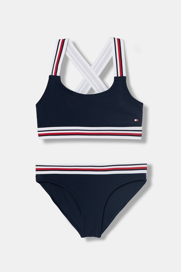 Tommy Hilfiger costume da bagno a due pezzi per bambini blu navy UG0UG00823.PPY2