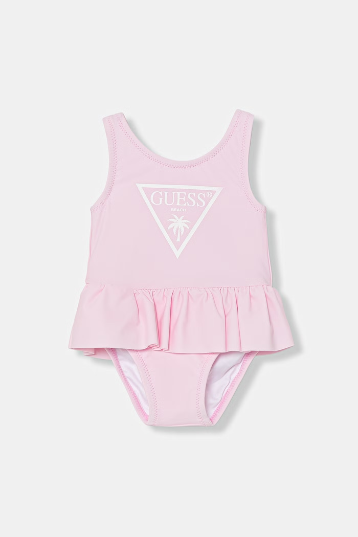 Guess costum de baie dintr-o singură piesă pentru bebeluși roz A6GZ01.KCA60.PPY2.M