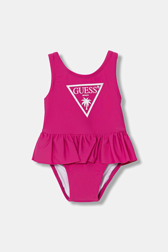 Guess costum de baie dintr-o singură piesă pentru bebeluși roz A6GZ01.KCA60.PPY2.M