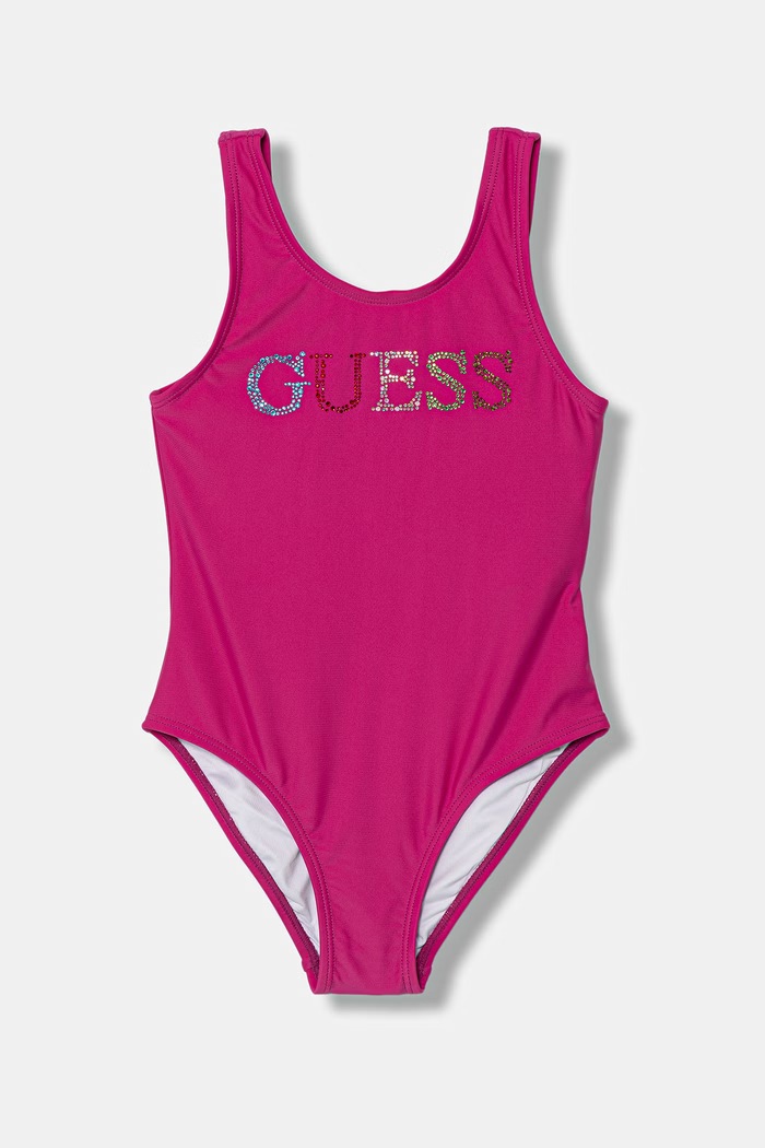 Guess costum de baie dintr-o singură piesă pentru copii roz J6GZ29.KCA60.PPY2.M
