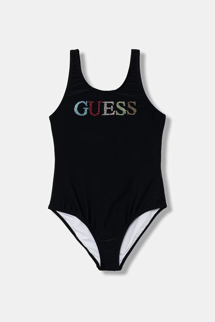 Guess costum de baie dintr-o singură piesă pentru copii negru J6GZ29.KCA60.PPY2.M