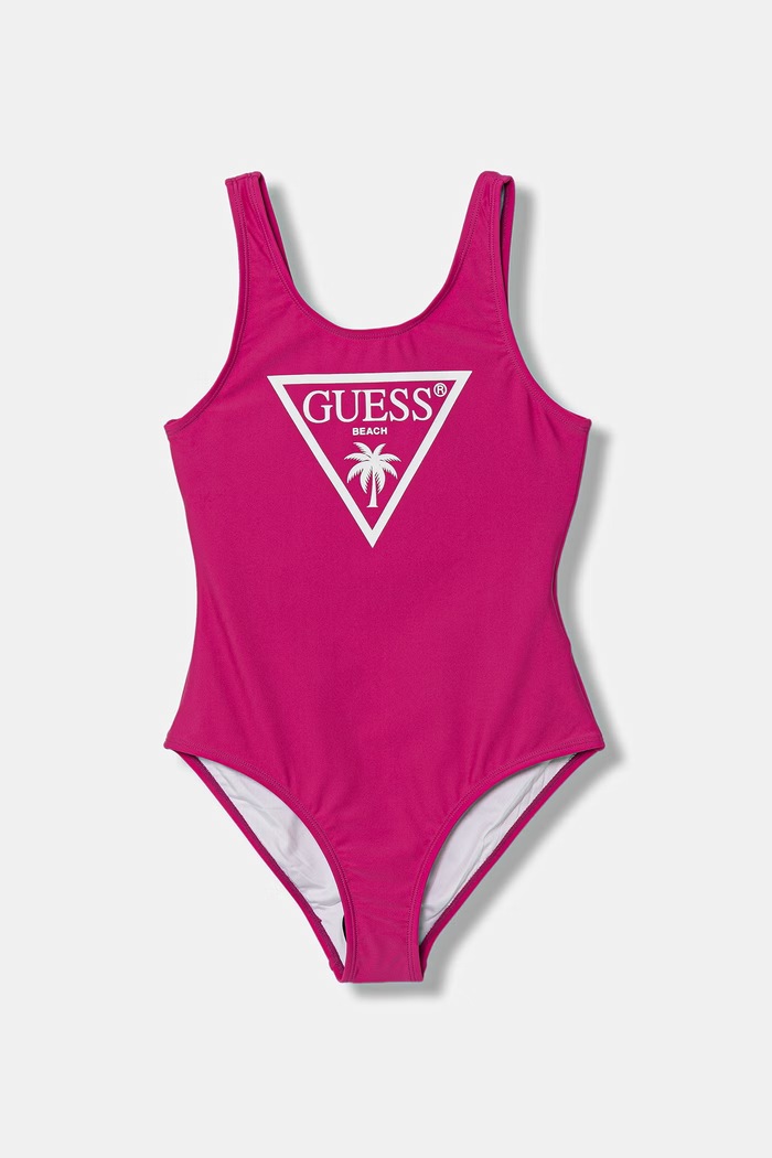 Guess costum de baie dintr-o singură piesă pentru copii roz J6GZ33.KCA60.PPY2.M