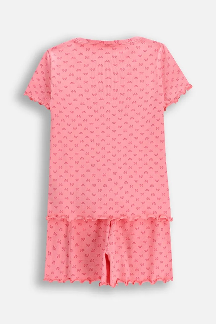 Detské bavlnené pyžamo Coccodrillo WC6448210PJS ružová SS26