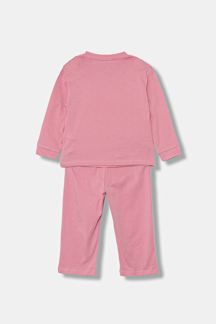 United Colors of Benetton piżama dwuczęściowa dziecięca bawełniana 30960P09U.G.G.Stagional różowy SS26