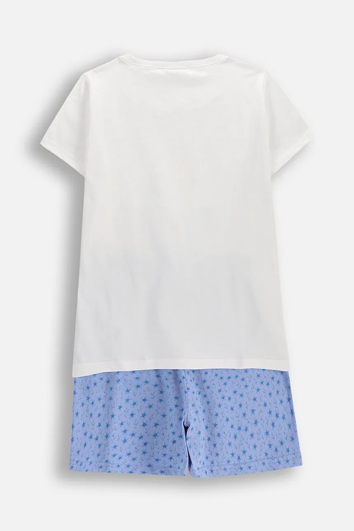 Coccodrillo pijama pentru copii, din bumbac WC6448208PJS alb SS26
