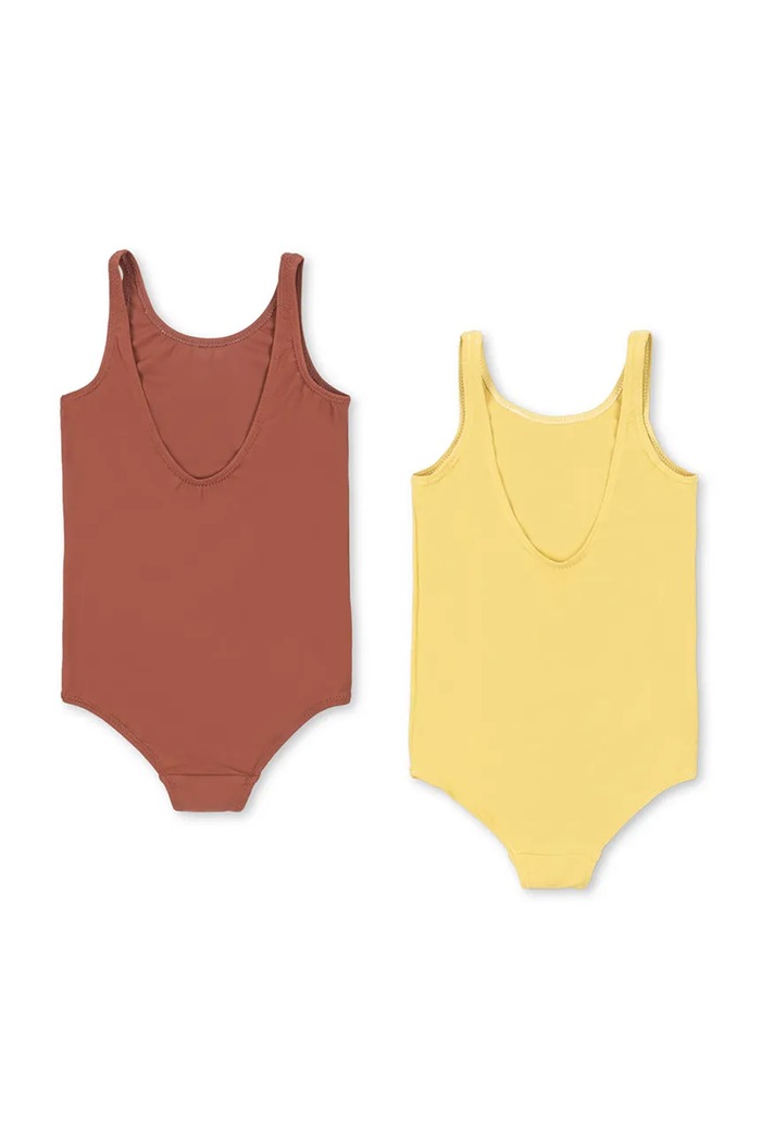 Konges Sløjd costum de baie dintr-o singură piesă pentru copii 2 PACK MARVA SWIMSUIT KS105223.PPY2 galben SS26