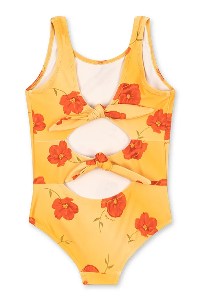 Djevojčice Konges Sløjd jednodijelni kupaći kostim za djecu ABRIA SWIMSUIT GRS KS105243.PPY2 zlatna