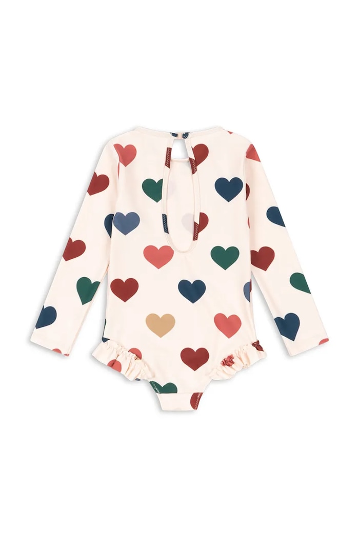 Konges Sløjd strój kąpielowy jednoczęściowy dziecięcy MANUCA LS SWIMSUIT KS105466.PPY2 beżowy SS26