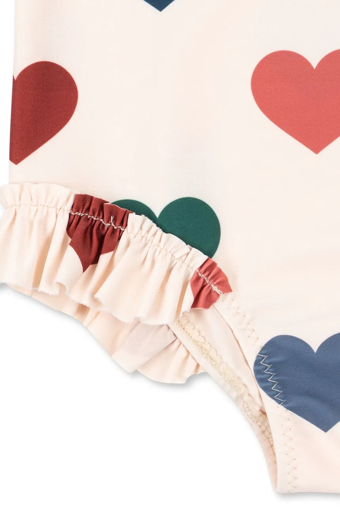 Konges Sløjd strój kąpielowy jednoczęściowy dziecięcy MANUCA SWIMSUIT beżowy KS105468.PPY2