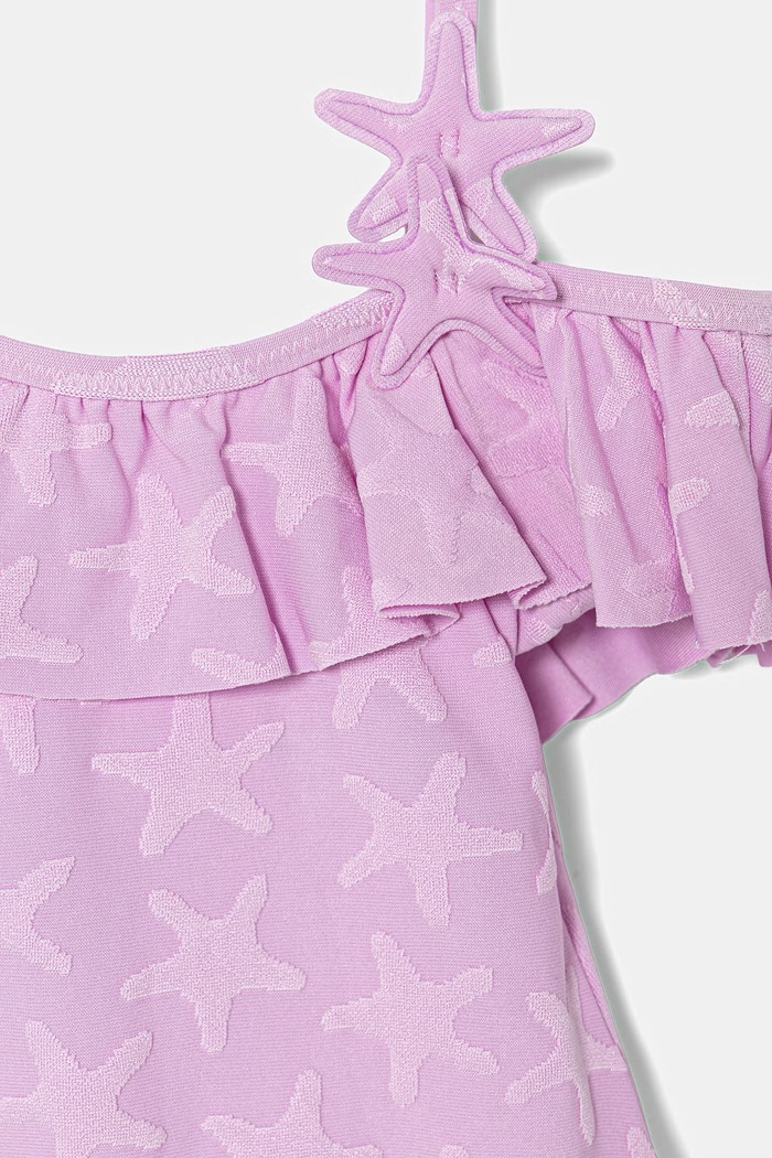 Deklice United Colors of Benetton enodelne kopalke otroške 3HYL0I00X.G.seasonal vijolična