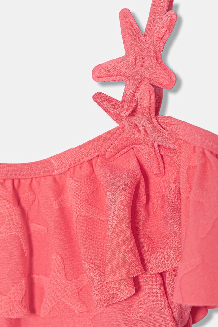 Deklice United Colors of Benetton enodelne kopalke otroške 3HYL0I00X.G.seasonal oranžna