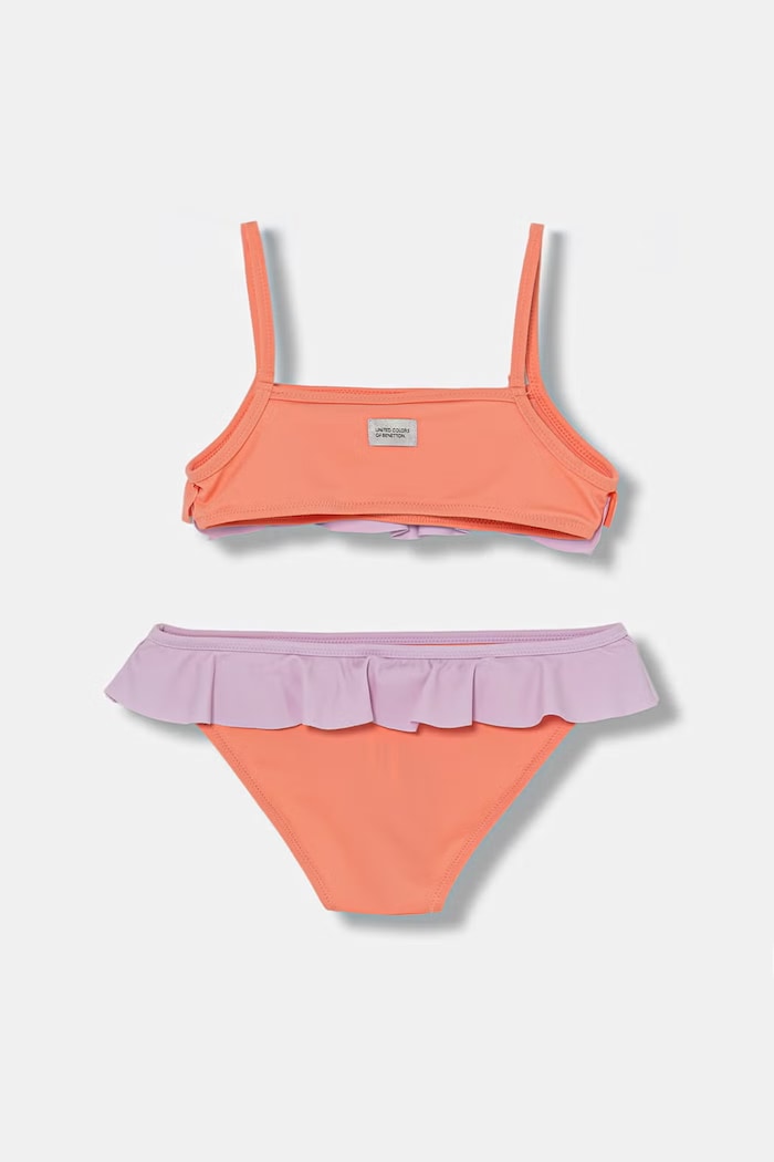 United Colors of Benetton dvojdielne plavky detské 3WJE0K03E.G.seasonal oranžová SS26