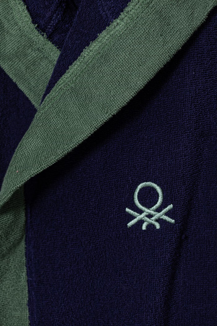 Chlapec United Colors of Benetton detský froté župan z bavlny 64PDR8001.G.Stagionale tmavomodrá