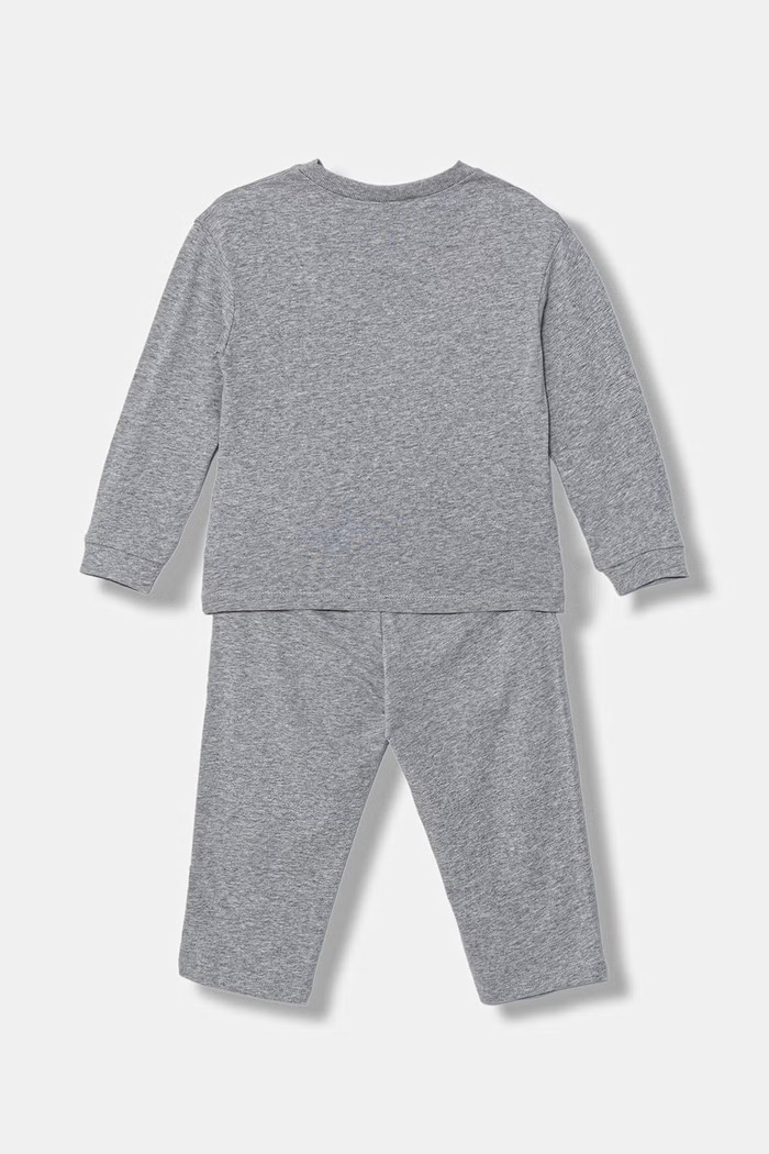 United Colors of Benetton detské dvojdielne bavlnené pyžamo 30960P09U.G.Stagionale sivá SS26
