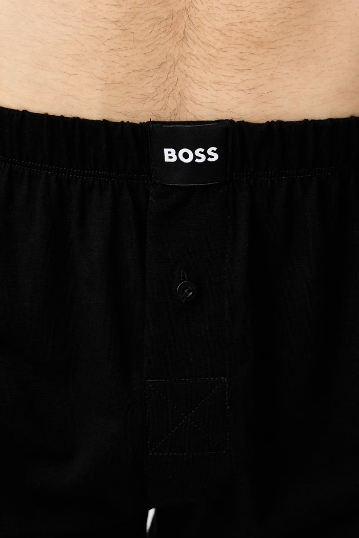 BOSS боксерки мъжки от памук с еластан 2P Jersey Boxer 2 броя 50544380
