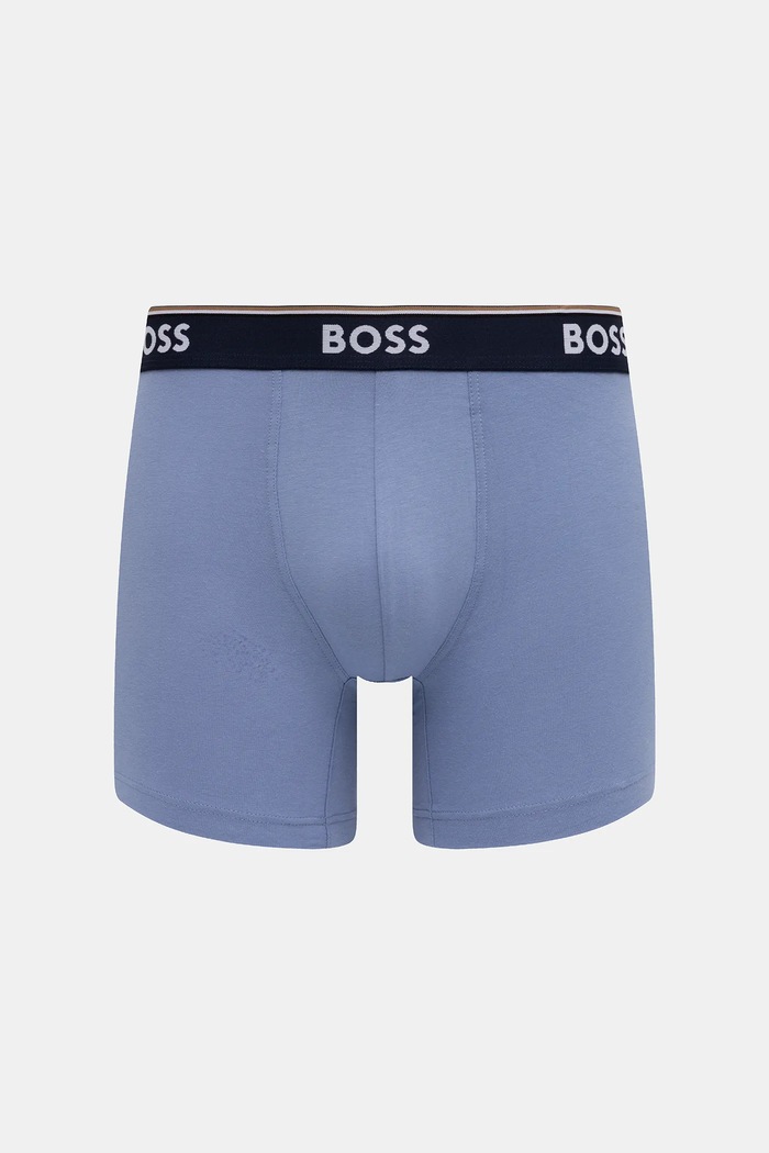BOSS боксерки мъжки с памук BoxerBr 3P Power Des 3 броя 50554438 син SS26
