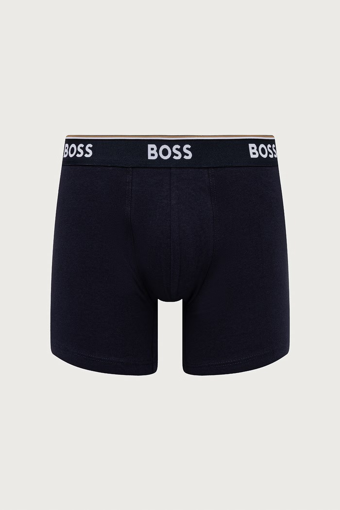 Ρούχα BOSS Μποξεράκι ανδρικό με βαμβάκι BoxerBr 3P Power Des 3-pack 50554438 πράσινο