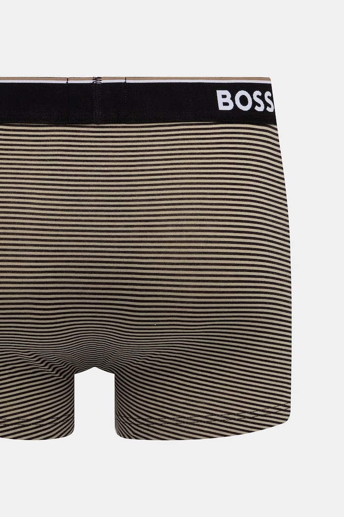 BOSS boxeri pentru bărbați, din bumbac cu elastan Trunk 3P Power Desig pachet de 3 50554443 verde