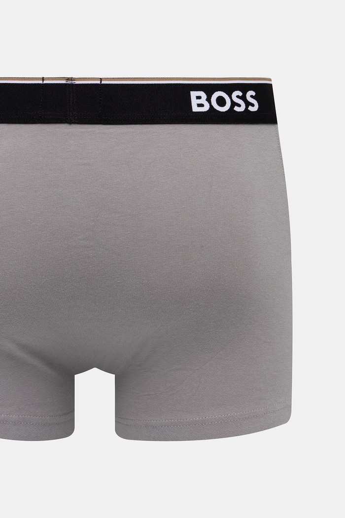 BOSS bokserki męskie bawełniane z elastanem Trunk 3P Power Desig 3-pack 50554443
