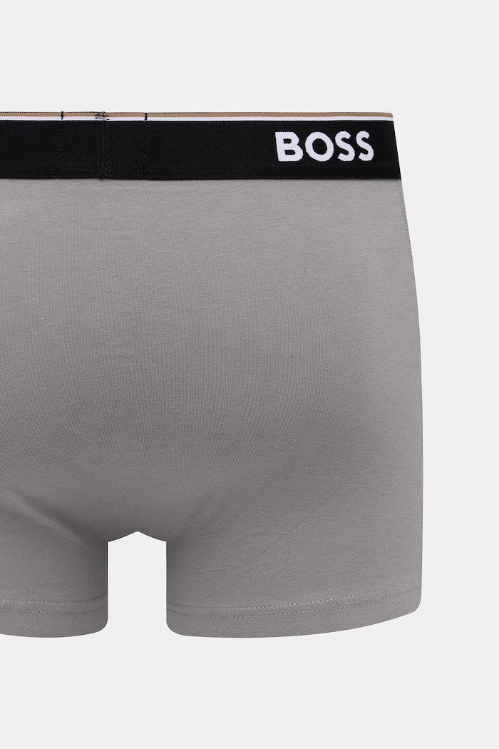 BOSS bokserki męskie bawełniane z elastanem Trunk 3P Power Desig 3-pack 50554443