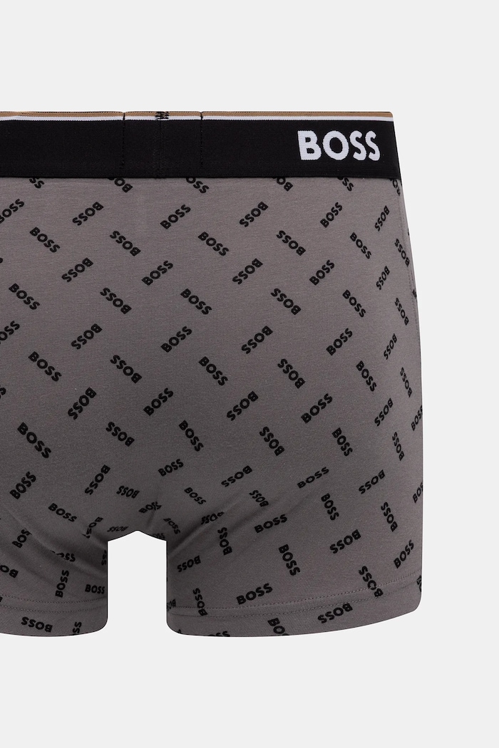 BOSS Ανδρικό μποξεράκι βαμβακερό με ελαστάν Trunk 3P Power Desig 3-pack 50554443