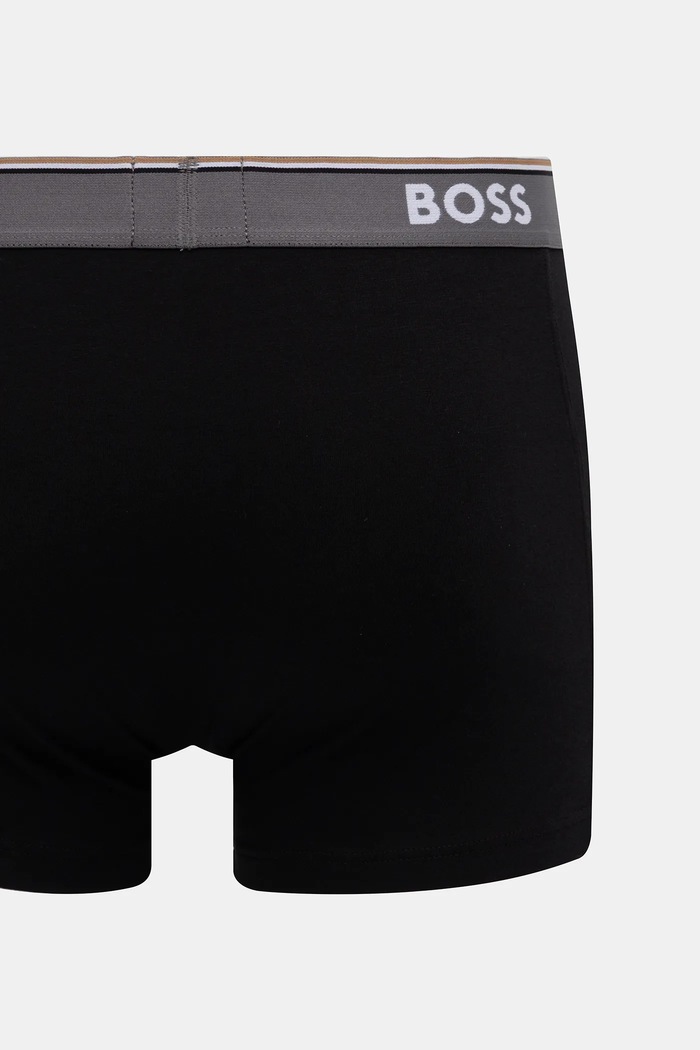 BOSS Ανδρικό μποξεράκι βαμβακερό με ελαστάν Trunk 3P Power Desig 3-pack 50554443