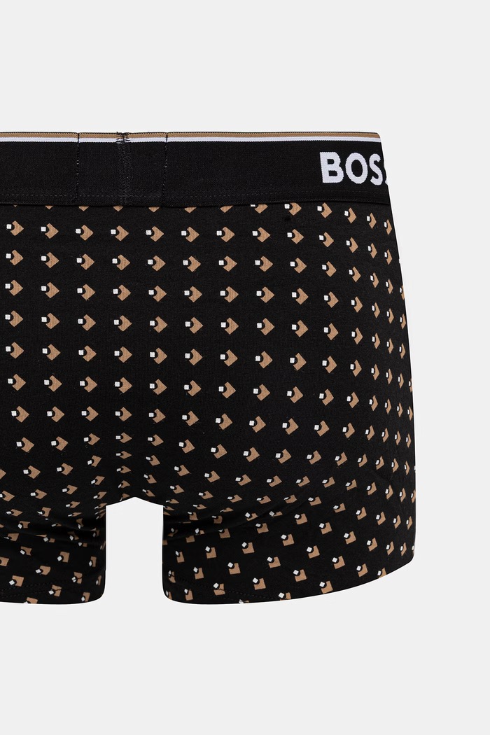 BOSS boxeri bărbați bumbac cu elastan Trunk 3P Power Desig pachet de 3 50554443