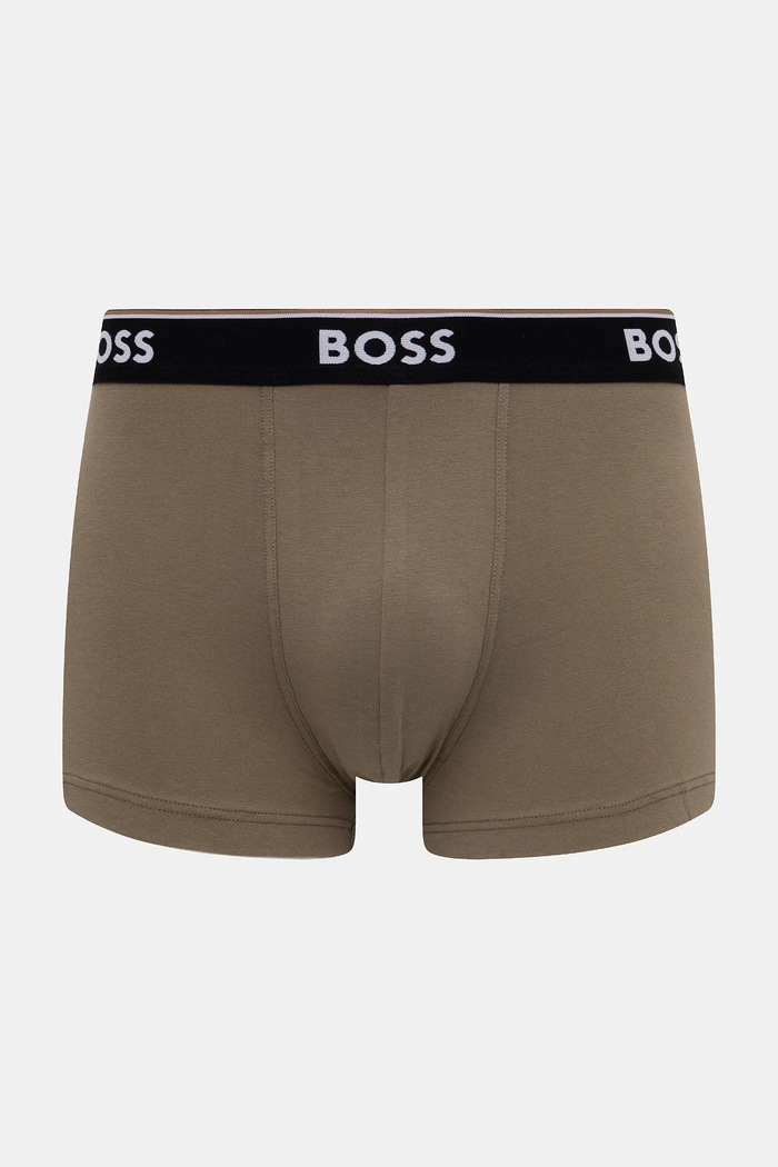 Ρούχα BOSS μποξεράκι Ανδρικό βαμβάκι με ελαστάν Trunk 3P Power Desig 3-pack 50554443 μαύρο