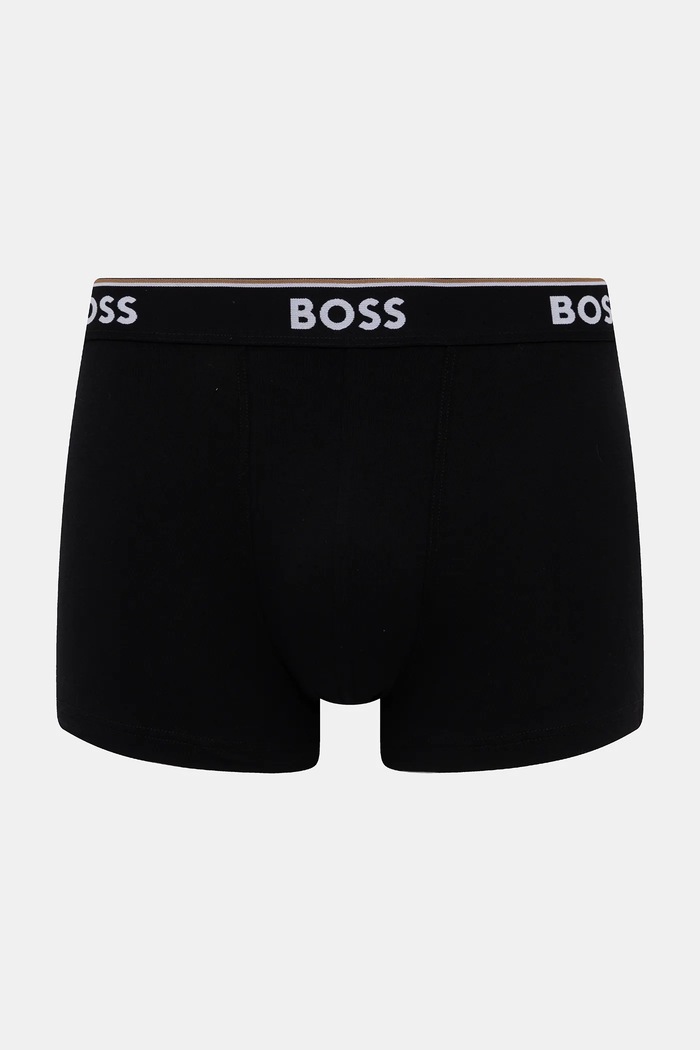 BOSS μποξεράκι Ανδρικό βαμβάκι με ελαστάν Trunk 3P Power Desig 3-pack μαύρο 50554443