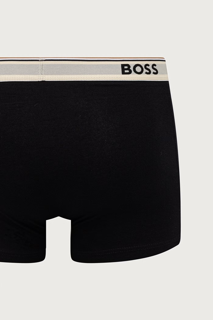 BOSS Boxerky pánské bavlněné s elastanem Trunk 3P Power Desig 3-pack 50554443