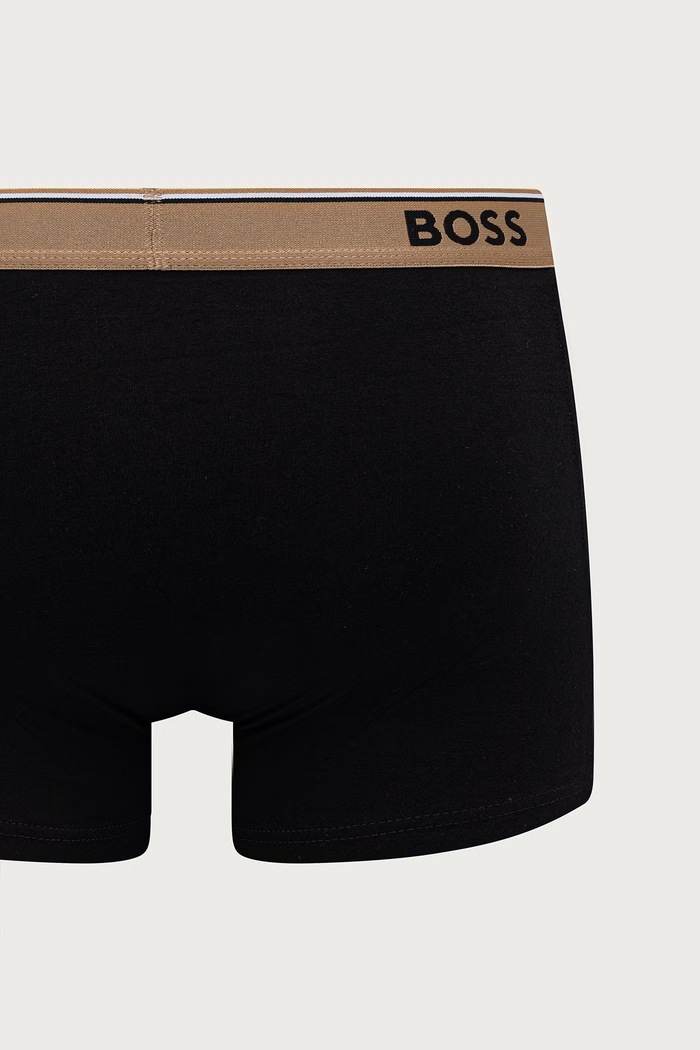 BOSS Boxerky pánské bavlněné s elastanem Trunk 3P Power Desig 3-pack 50554443