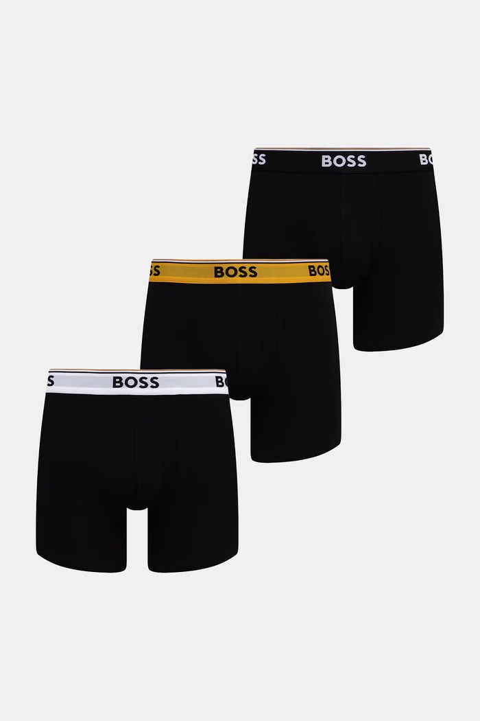 BOSS pentru bărbați BoxerBr 3P Power pachet de 3 negru 50554694
