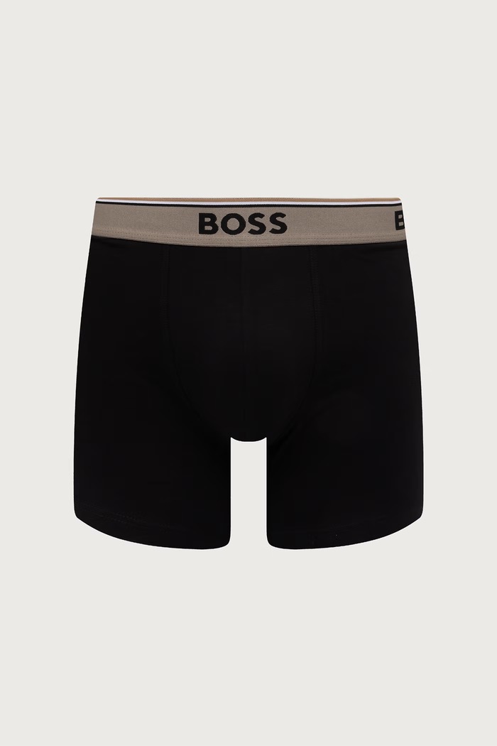 BOSS boxeri mulați pentru bărbați cu bumbac BoxerBr 3P Power pachet de 3 50554694 negru SS26