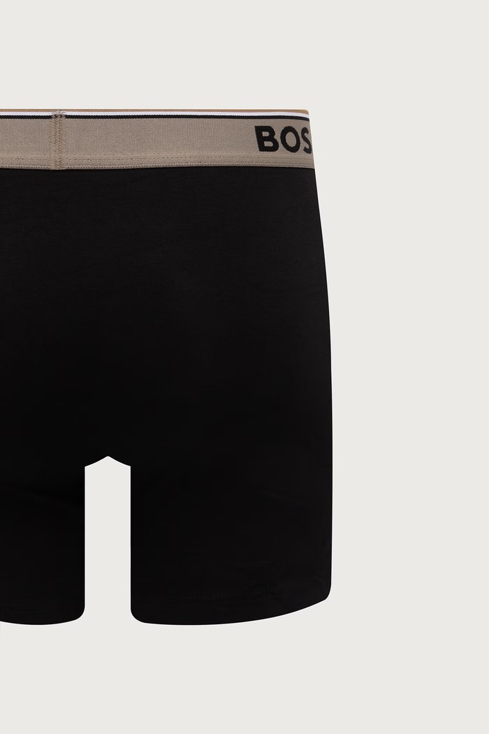 BOSS boxeri mulați pentru bărbați cu bumbac BoxerBr 3P Power pachet de 3 50554694 negru