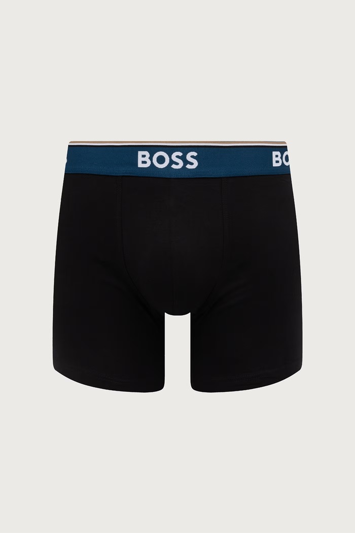 Îmbrăcăminte BOSS boxeri mulați bărbați cu bumbac BoxerBr 3P Power pachet de 3 50554694 negru