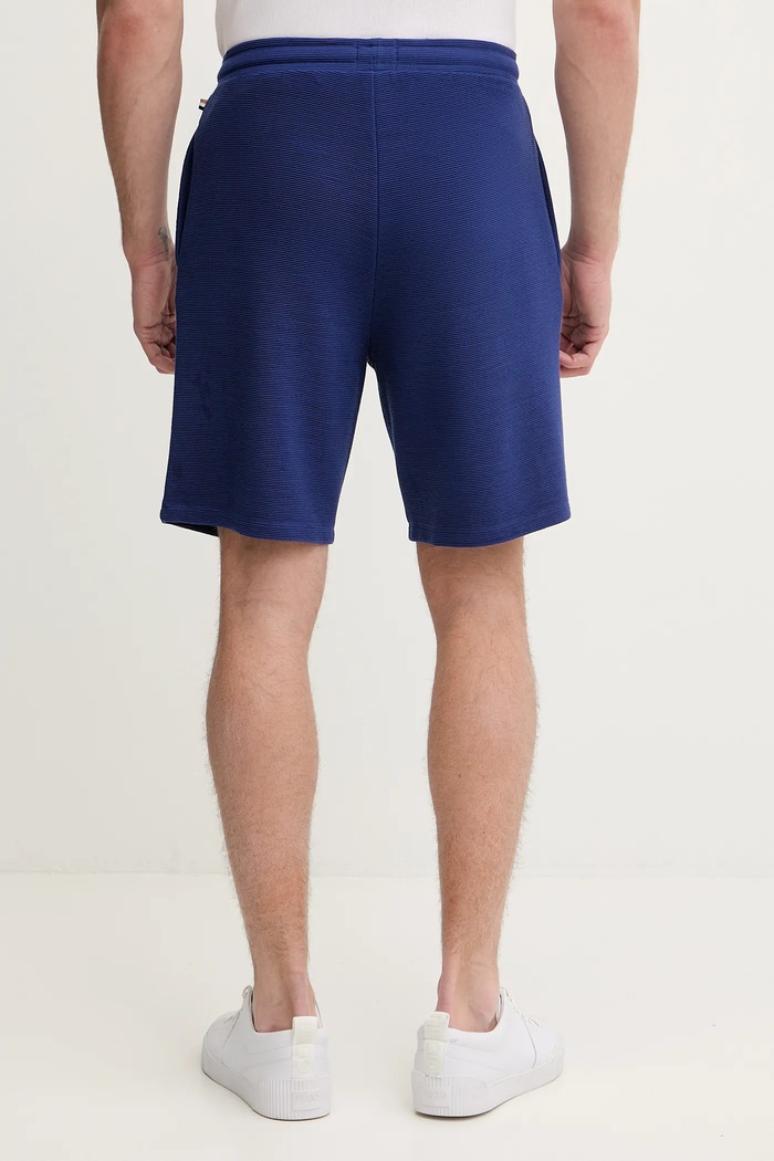 Îmbrăcăminte BOSS pantaloni scurți de loungewear bărbătești Rib Shorts 50527391 albastru