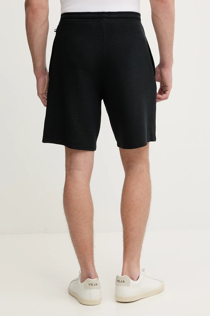 Îmbrăcăminte BOSS pantaloni scurți de loungewear bărbați Rib Shorts 50527391 negru